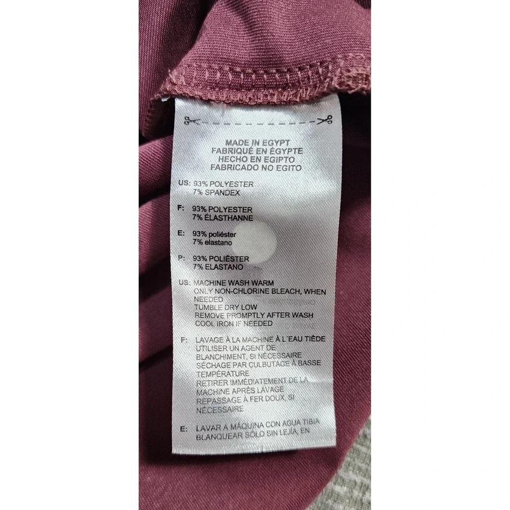 Adidas Golf‎ Mens Large Maroon Burgundy Short Sleeve Performance Polo Shirt L